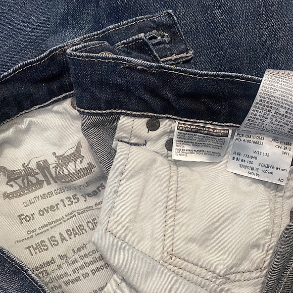 Men’s Blue Levi’s 510 Skinny fit jeans, size 33x32 - Picture 4 of 5